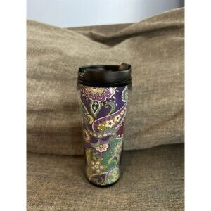 Vera Bradley Insulated Tumbler In Heather Purple Paisley Travel Mug
